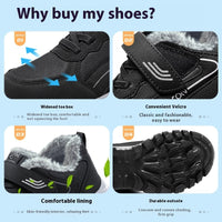 Winter Thermal Cotton Boots Outdoor Home Fleece-lined Thickened Walking Shoes