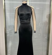 Black Lace Ruched Bodycon Sexy Dress