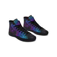 Fashion Printed Couple High Top Canvas Shoes