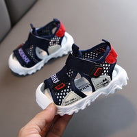 Breathable Beach Sandals White Blue Gray Non Slip Baby Shoes