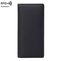 RFID Anti-Theft Wallet PU Simple Portable With Zipper And Multiple Card Slots