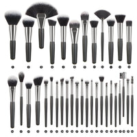 Animal Hair Makeup Brush Full Set