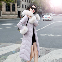 Women's Medium Length Autumn And Winter Hooded Fashion Slim Coat Trend