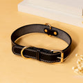 New Dog PU Leather Tow Rope Collar Belt Solid Small, Medium And Large Dogs Universal 13 15 M