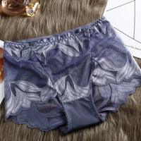 High Waist Lace Women's Panties French Transparent Comfortable Hip Lift Seamless Briefs