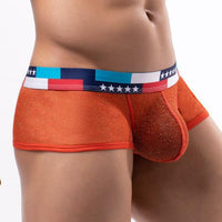 Performance See-through Ultra-fine Mesh Bag Low Waist U Convex Wide-brimmed Boxers