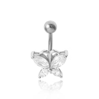 Fashion Butterfly Creative Body Jewelry Sexy Simple Geometric Handmade Micro-inlaid Belly Button Nails