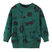 Children's Cartoon Long Sleeve Sweater Top