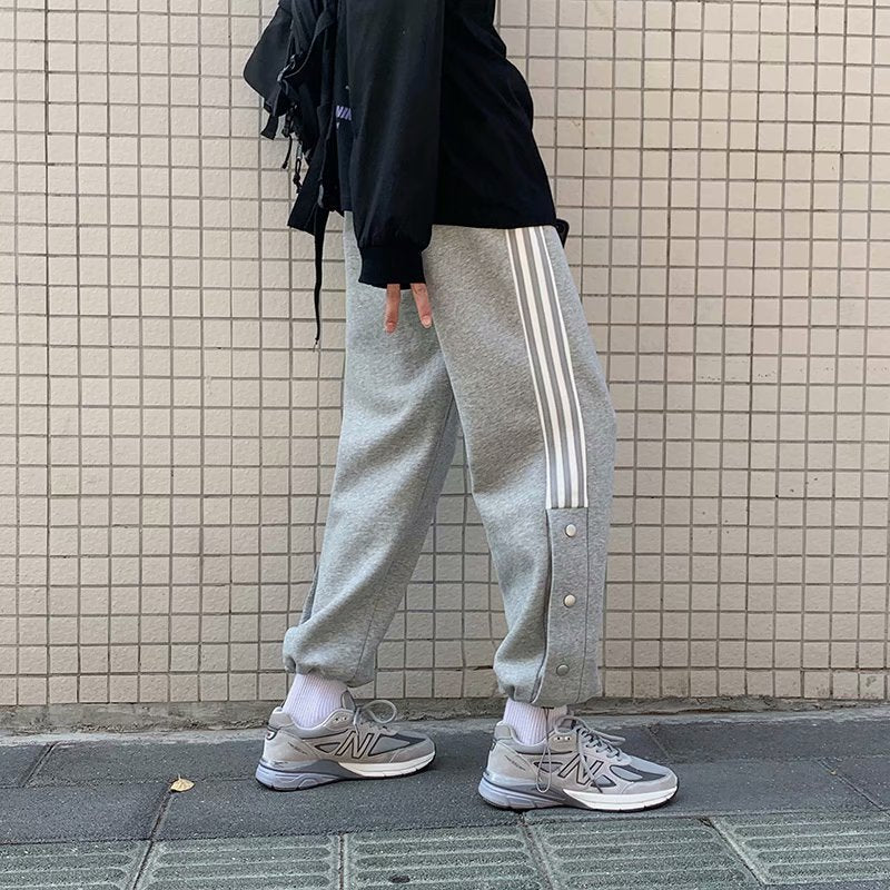 Spring And Autumn Student Track Pants Korean Style