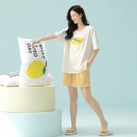 Women's High-end Pure Cotton Loungewear Set Suitable For Both Home And Outside