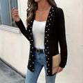 Women's Elegant Graceful Beaded Heavy Industry Knitted Coat Jacket