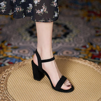 Women's Sandals With Chunky Heels High-heeled Shoes