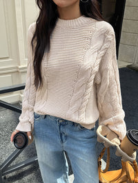 Leisure Minimalist Long Sleeve Sweaters Women's Clothing