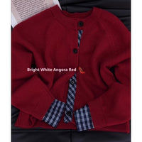 Autumn And Winter Korean Style High-grade Knitted Cardigan Coat For Women
