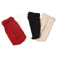 Pet Warm And Cute Good-looking Cable-knit Sweater Simple Casual Two Feet Apparel Vest