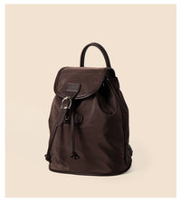 Nylon Drawstring Bundle Backpack Casual Versatile Simple Solid Color Large Capacity