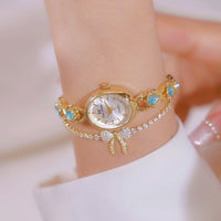 Oval Ice Crushing Glacier Sapphire Small Light Luxury Watch