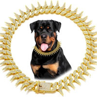 European And American Fashion Diamond Pet Neckband Necklace