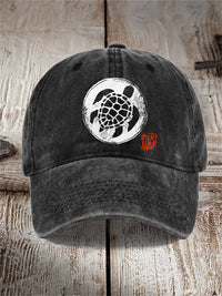 Washed Cotton Printed Hat Distressed Dad Cap Men Retro Baseball Cap Hot Soft Top Sun Hat
