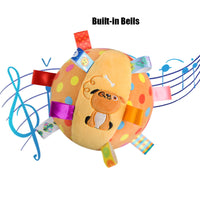 Plush Dog Sound Ringing Ball, Interactive Pet Toy, Teeth Cleaning, Chewing Toy, Big Dog, Little Dog