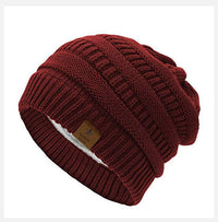 Hot Selling Five-pointed Star Woolen Knitted Hat Women Outdoor Warm Hood