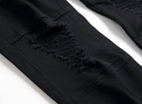 European And American Slim Straight Zipper Pleated Men