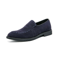 Pointed Casual Shoes British Suede Men