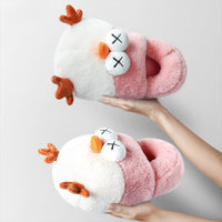 Boys Cotton Slippers Cute Bag With Winter Warm Indoor Non-slip Home Furnishing
