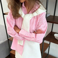 Women's Outerwear Design Sense Laid-back Long Sleeve Cardigan