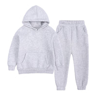 European And American Fleece Sweater Suit Middle And Big Children
