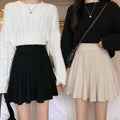 Women's Autumn And Winter High Waist Knit Pleated Skirt