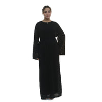 Middle Eastern-style Cozy And Chic Knit Hollow-out Dress