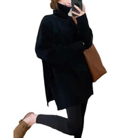 Autumn And Winter New Split Mid-length Bottoming Top