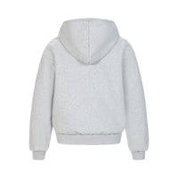 Loose-fitting Printed Hooded Cardigan Sweatshirt For Boys