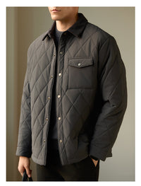 Men's Lapel Cotton-padded Coat Warm Jacket