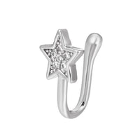 The Same Style Copper Inlaid Zircon Star False Nose Nail Exaggerated And Simple