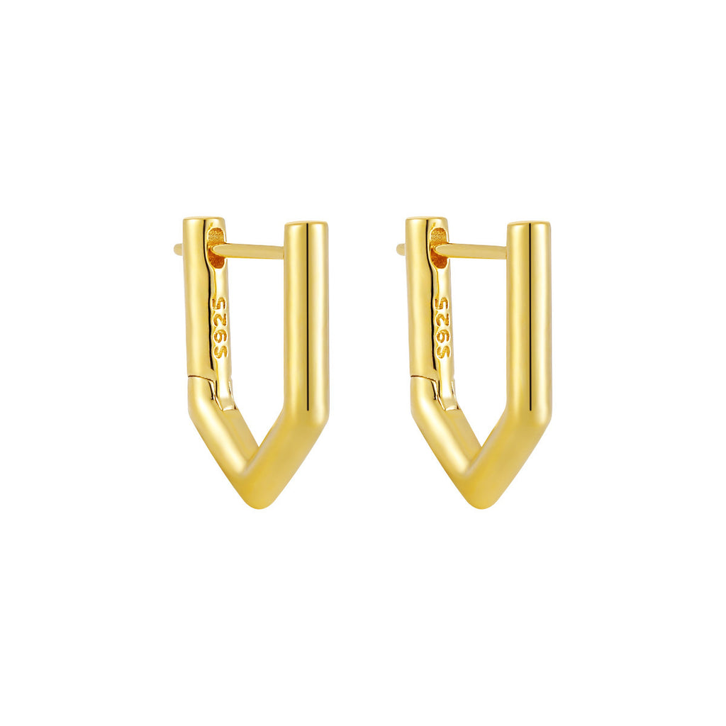 Geometric Unilateral Micro Rhinestone Earrings For Women