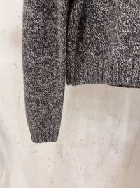 French Loose High Collar Short Section Cashmere Sweater Women