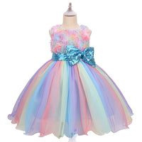 New Bowknot Children's Princess Dress Mesh