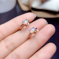 Simple S925 Silver Ear Clip Eardrop Frame Oval