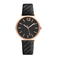Ladies New Belt Watch Gold Shell Acupuncture Needle Casual Fashion Quartz Watch