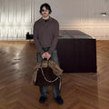 Blended Soft Skin-friendly Crewneck Base-layer Long-sleeve Hoodie