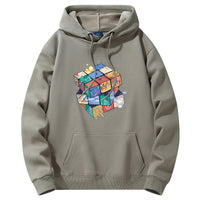 Heavy Hooded Sweater Loose Casual Jacket Trendy Brand Letter Printed All-matching Top