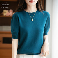 Women's Loose Casual Short-sleeved Minimalist Sweater