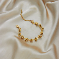 Hip-Hop Punk Thorn-Style Titanium Steel Bracelet And Necklace Set