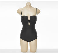 Small Chest Push Up Spaghetti Straps One-piece Swimsuit