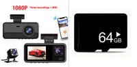 Three-record Driving HD 1080p Three-lens Recorder
