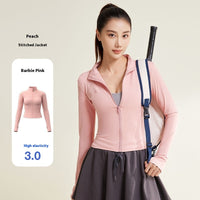 Patchwork Yoga Jacket Breathable And UV-resistant Workout Clothes