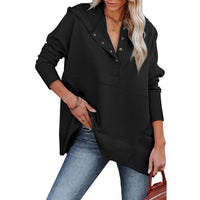 Womens New Loose Casual Batwing Hoodie With A Hood