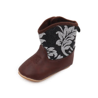 Winter Soft Sole Non Slip Women's Leather Boots And Baby Shoes